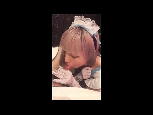 ❤️ 日本のアイドル「まゆか」、フレンチメイドのコスプレ、その1、ローションでフェラチオ、自慰行為 ️ セックスビデオ ❌️❤